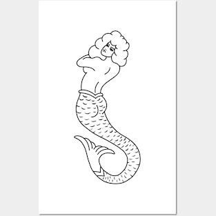 HomeSchoolTattoo Mermaid Posters and Art